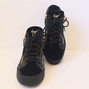 Giuseppe Zanotti Velvet Hightops